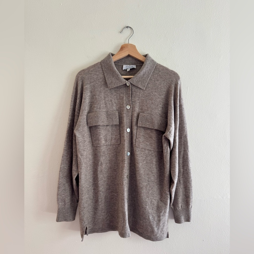 & Other Stories sweater wool yak blend taupe XS oversized